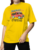 Officially Licensed Coca Cola Classic Tacos Truck Art Women's T-shirt