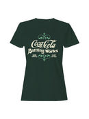 Officially Licensed Coca Cola Vintage Bottling Design Women's T-shirt