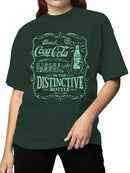 Officially Licensed Coca Cola Vintage Distinctive Bottle Women's T-shirt