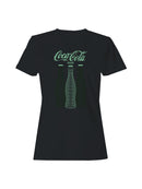 Officially Licensed Coca Cola Retro Coke Neon Bottles Women's T-shirt