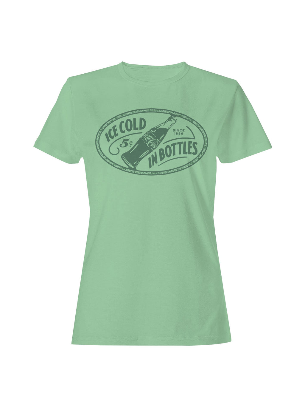 Officially Licensed Coca Cola Vintage Coke 5¢ Design Women's T-shirt