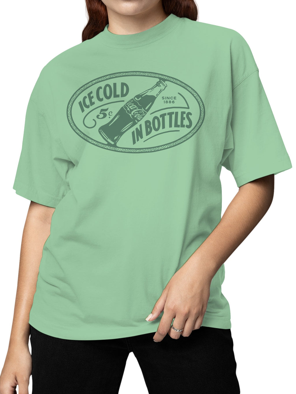 Officially Licensed Coca Cola Vintage Coke 5¢ Design Women's T-shirt