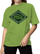 Officially Licensed Coca Cola Vintage Refreshment Logo Women's T-shirt