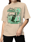Officially Licensed Coca Cola Vintage Sign Design Women's T-shirt