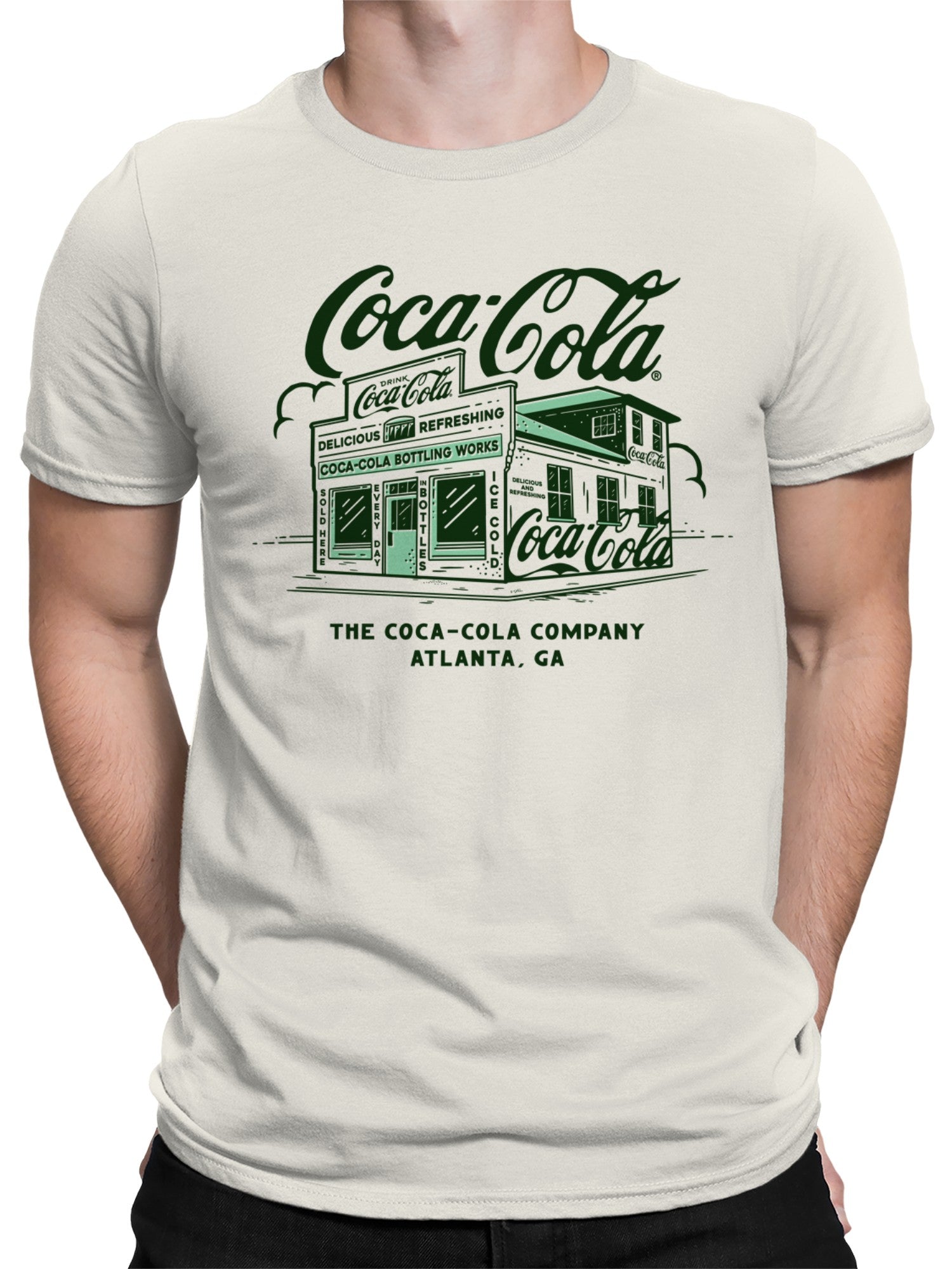 Officially Licensed Coca Cola Bottling Works Atlanta Men's T-shirt