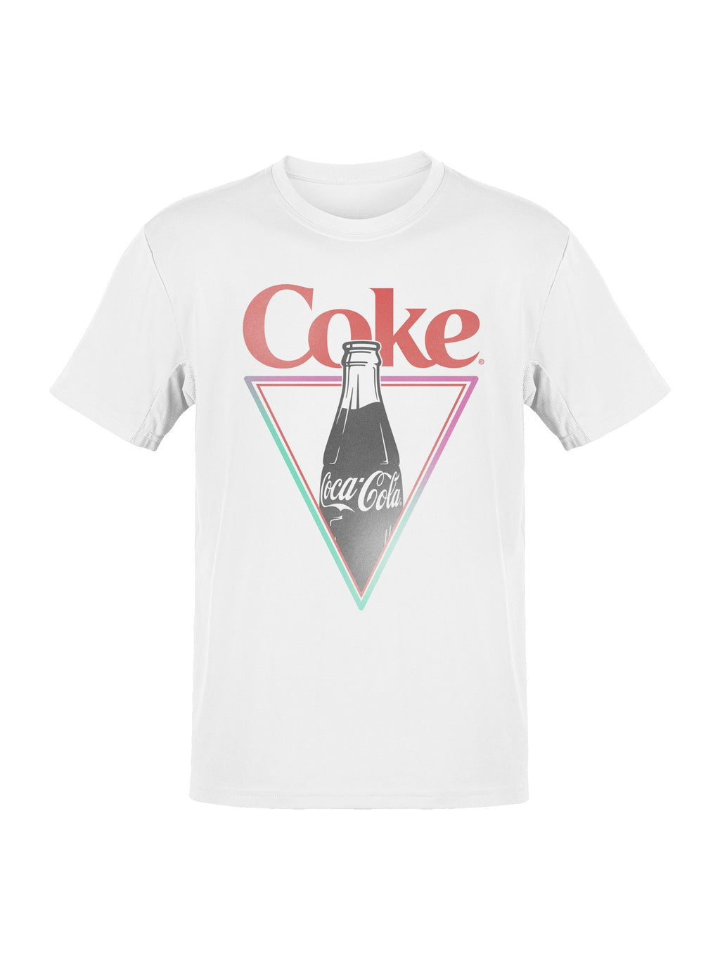 Officially Licensed Coca Cola Retro Coke Bottle Neon Men's T-shirt