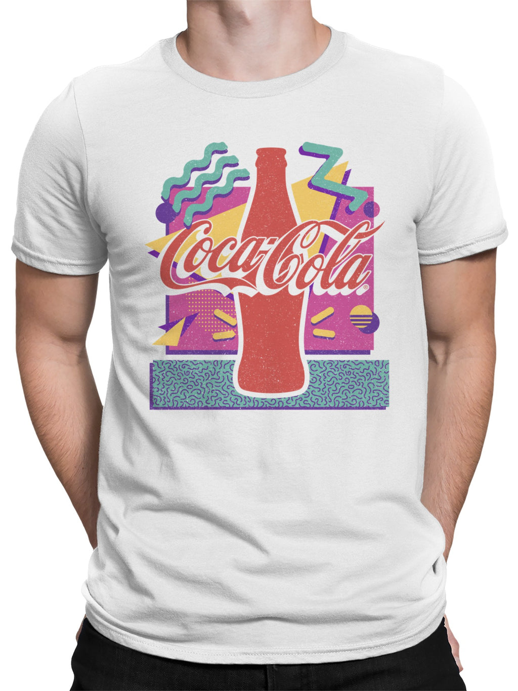 Officially Licensed Coca Cola Retro Pop Art Men's T-shirt
