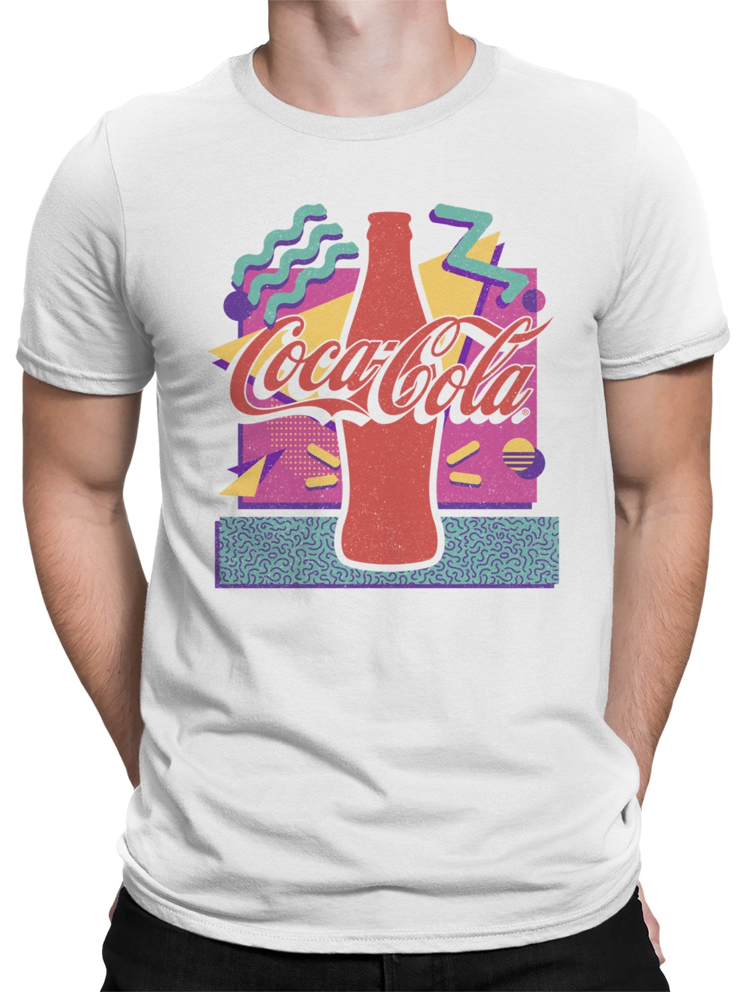 Officially Licensed Coca Cola Retro Pop Art Men's T-shirt