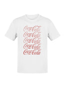 Officially Licensed Coca Cola Vintage Logo Design Men's T-shirt