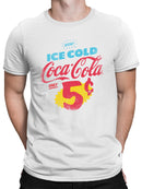 Officially Licensed Coca Cola Vintage Ice Cold Coke 5¢ Men's T-shirt