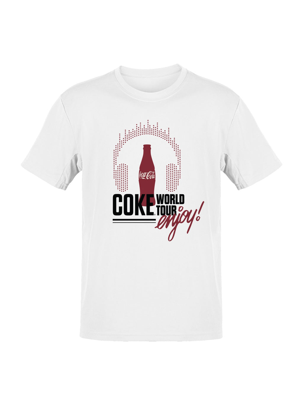 Officially Licensed Coca Cola Coke World Tour Graphic Men's T-shirt