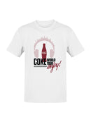Officially Licensed Coca Cola Coke World Tour Graphic Men's T-shirt
