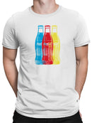 Officially Licensed Coca Cola Vibrant Pop Art Men's T-shirt
