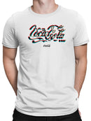 Officially Licensed Coca Cola Glitch Effect Design Men's T-shirt