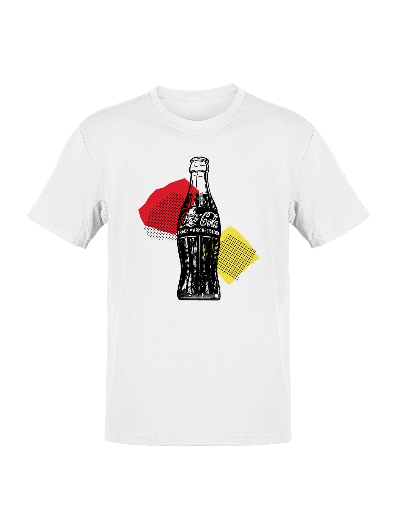 Officially Licensed Coca Cola Vintage Coke Pop Art Design Men's T-shirt