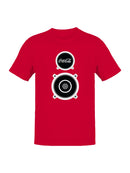 Officially Licensed Coca Cola Music Speaker Design Men's T-shirt