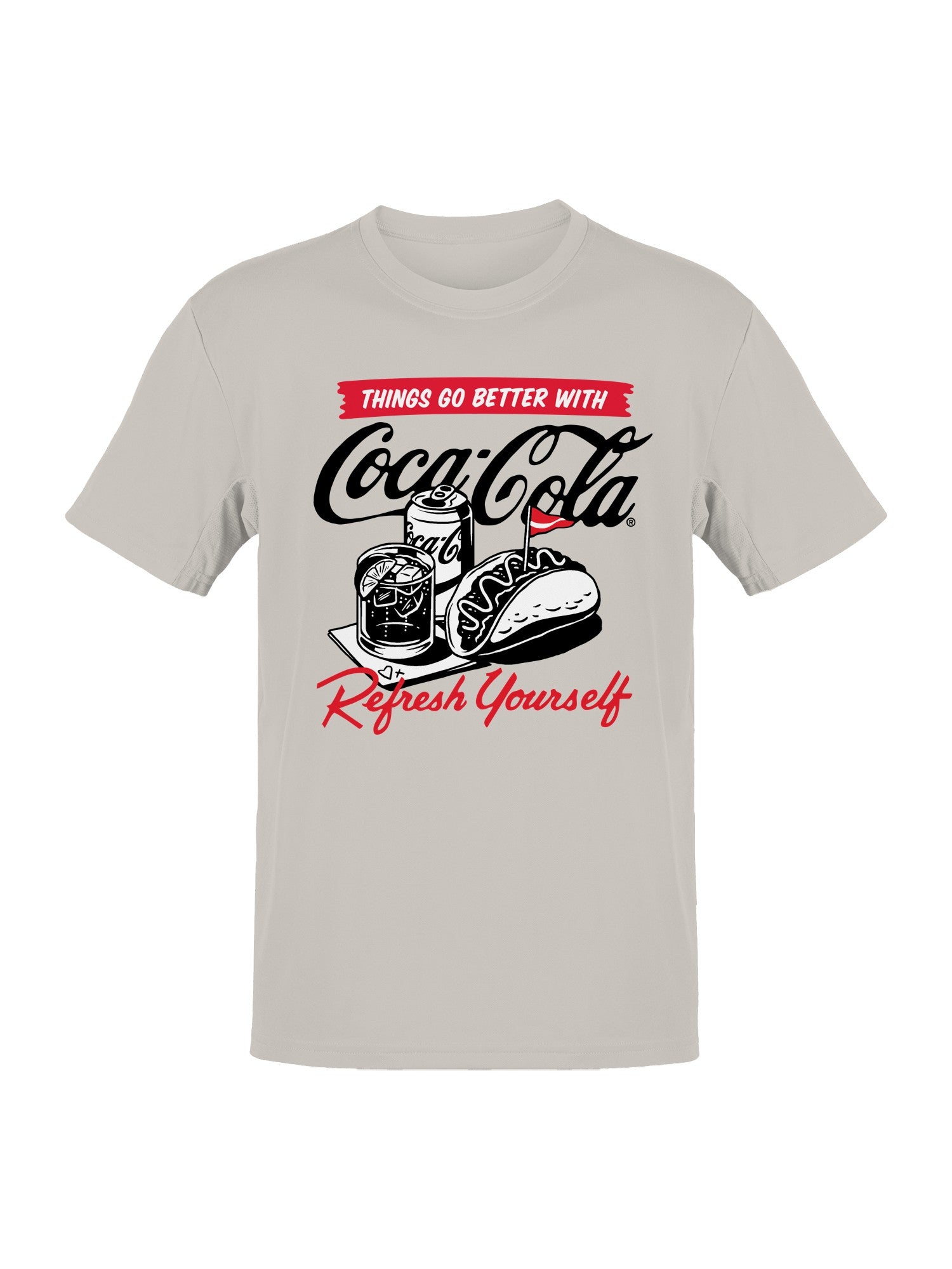 Officially Licensed Coca Cola Refresh Yourself Men's T-shirt