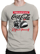 Officially Licensed Coca Cola Refresh Yourself Men's T-shirt