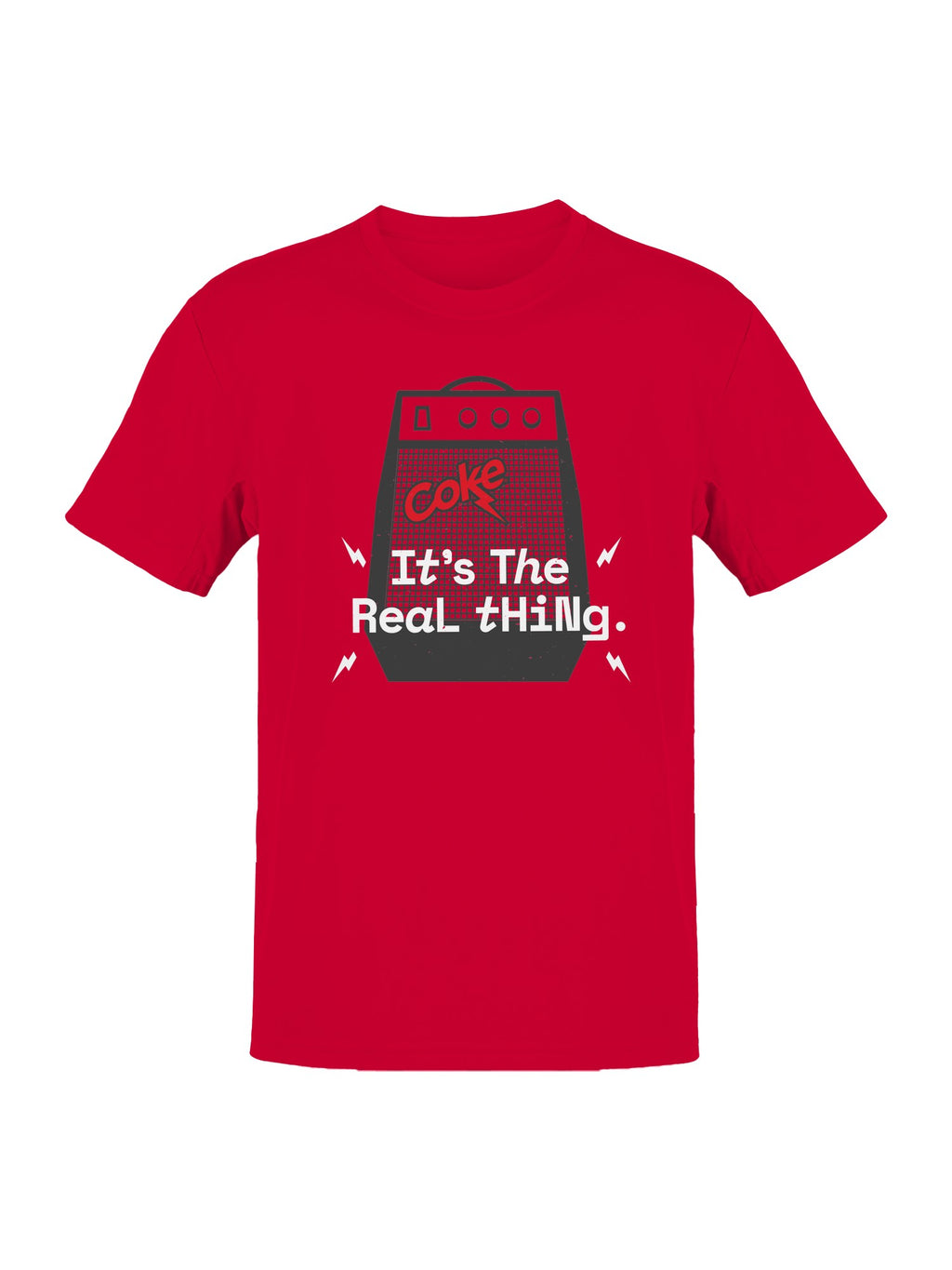 Officially Licensed Coca Cola Coke Amp: It's The Real Thing Men's T-shirt