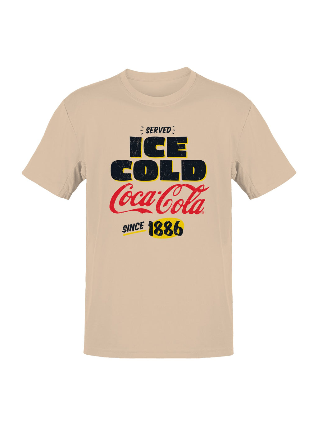 Officially Licensed Coca Cola Vintage Ice Cold 1886 Men's T-shirt