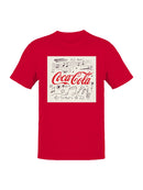 Officially Licensed Coca Cola Musical Icon Art Men's T-shirt