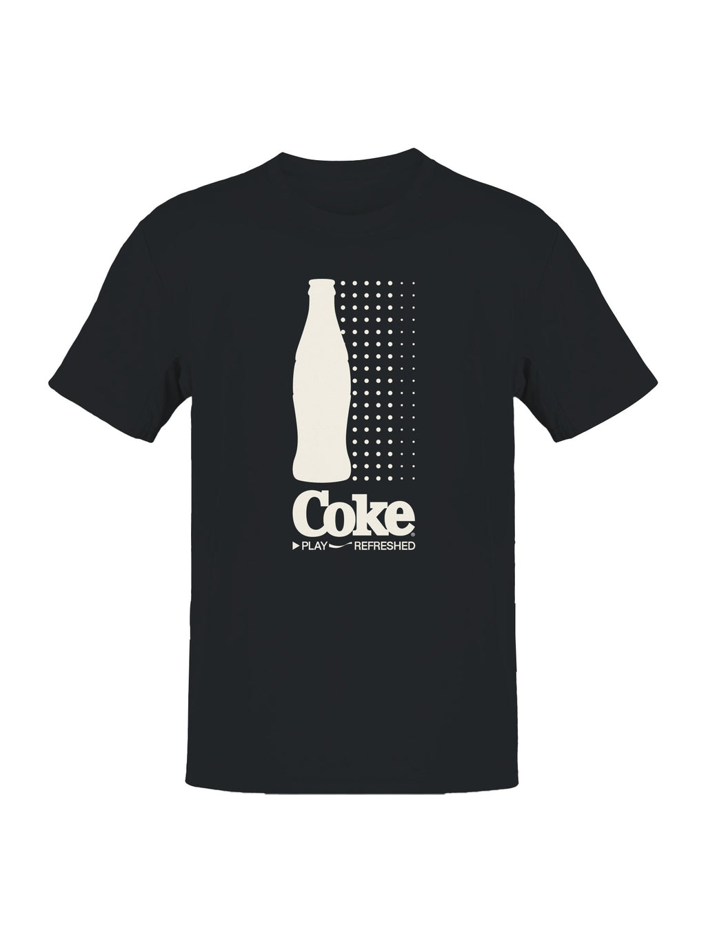 Officially Licensed Coca Cola Coke Bottle Play Refreshed Men's T-shirt