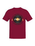 Officially Licensed Coca Cola Vinyl Style Logo Design Men's T-shirt