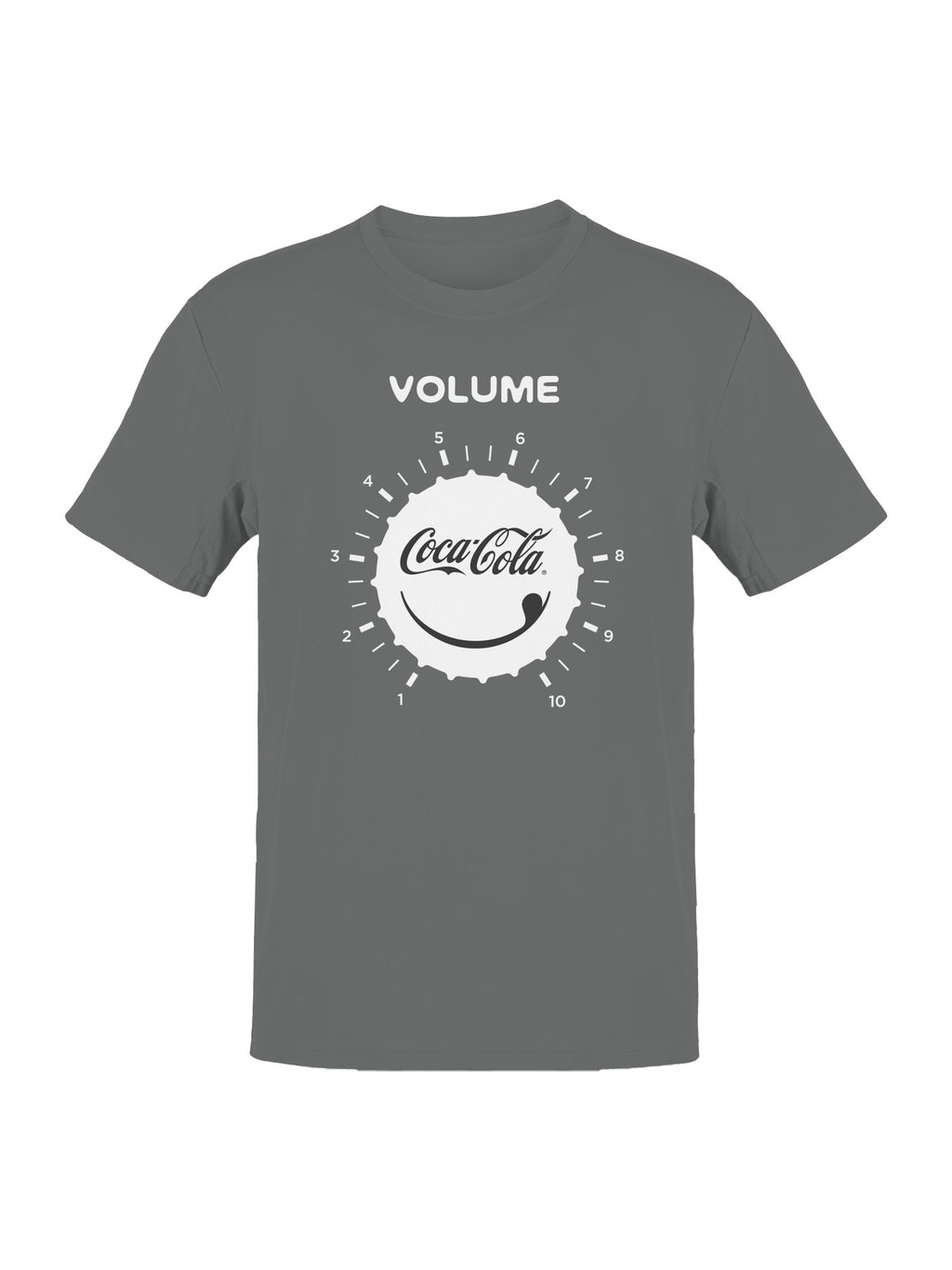 Officially Licensed Coca Cola Volume Dial Graphic Men's T-shirt