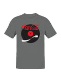 Officially Licensed Coca Cola Vinyl Record Design Men's T-shirt