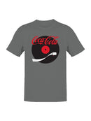Officially Licensed Coca Cola Vinyl Record Design Men's T-shirt