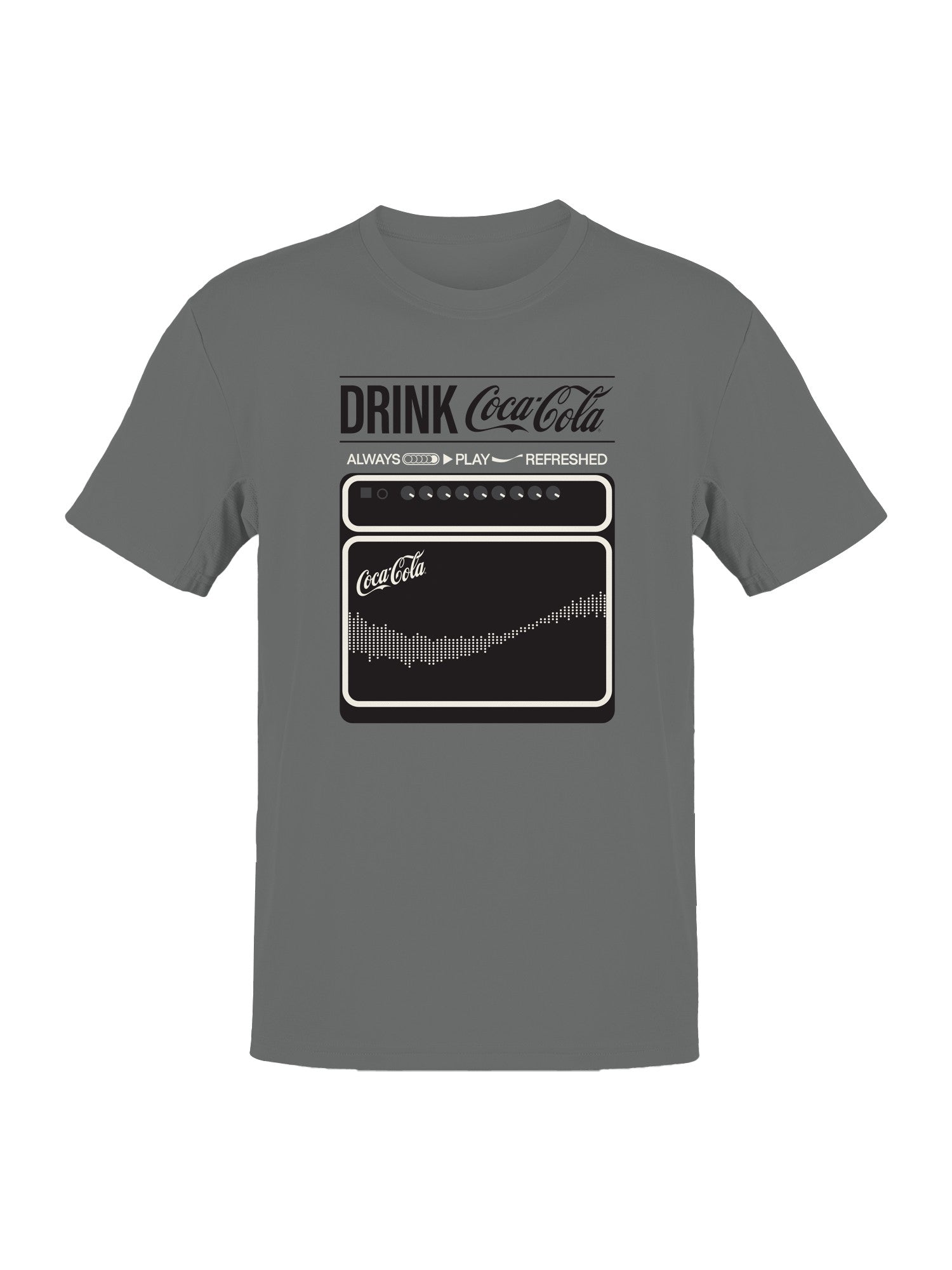 Officially Licensed Coca Cola Music Vibes Graphic Men's T-shirt