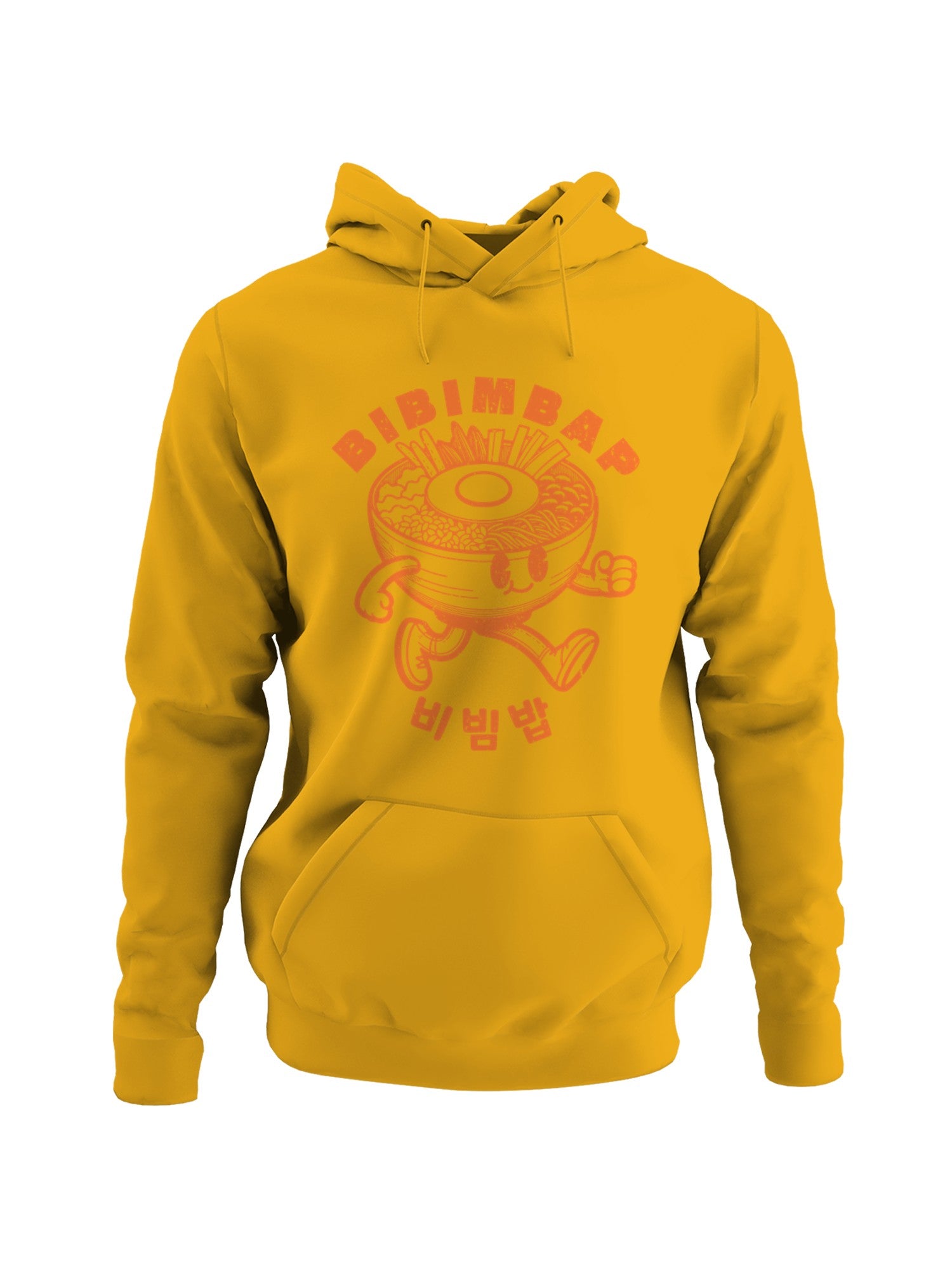 Bibimbap Cartoon with Korean Text Men's Hoodie