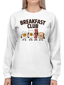 Breakfast Club Cartoon Characters Women's Sweatshirt
