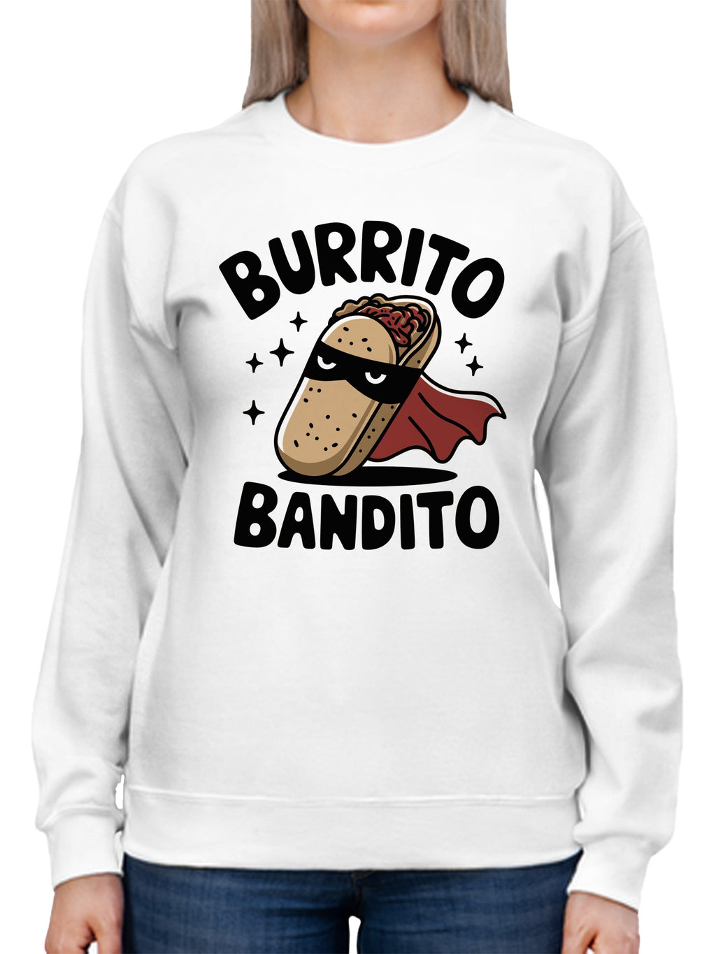 Burrito Bandito Superhero Women's Sweatshirt