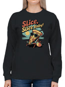 Cool Pizza Slice Women's Sweatshirt