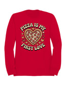 Heart-Shaped Pizza Love Women's Sweatshirt