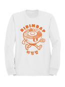 Bibimbap Cartoon with Korean Text Men's Sweatshirt