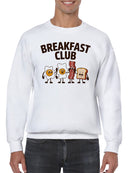 Breakfast Club Cartoon Characters Men's Sweatshirt