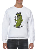 Cool Pickle "Dill With It" Fun Men's Sweatshirt