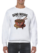 Send Noods Funny Ramen Art Men's Sweatshirt
