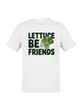 Lettuce Be Friends Cartoon Art Men's T-shirt
