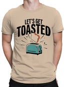 Let’s Get Toasted Toaster Art Men's T-shirt