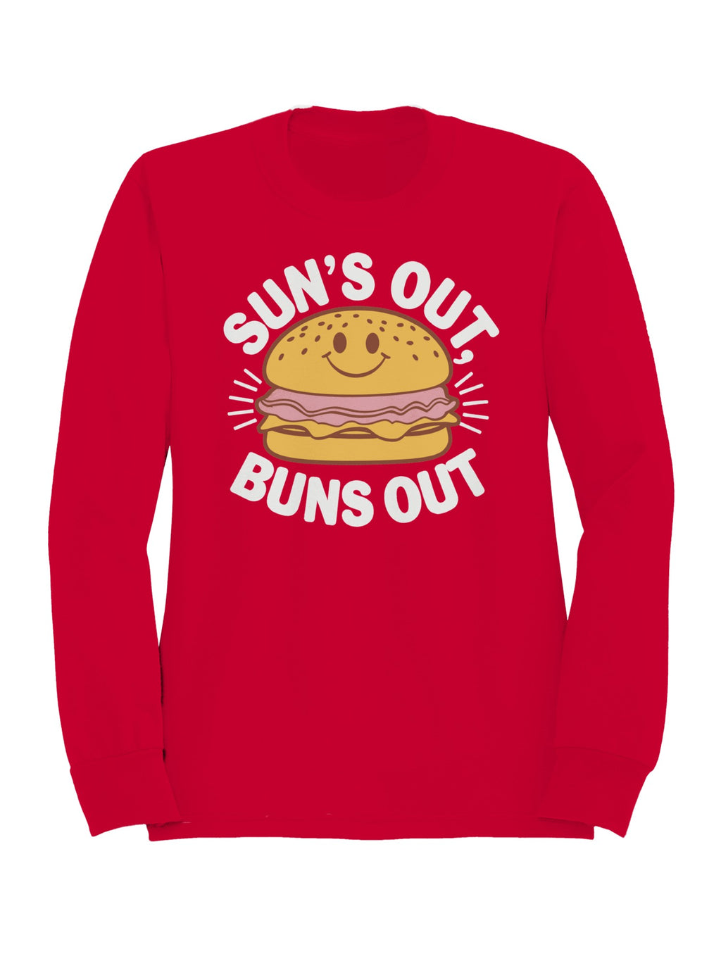 Sun’s Out, Buns Out Burger Men's Sweatshirt