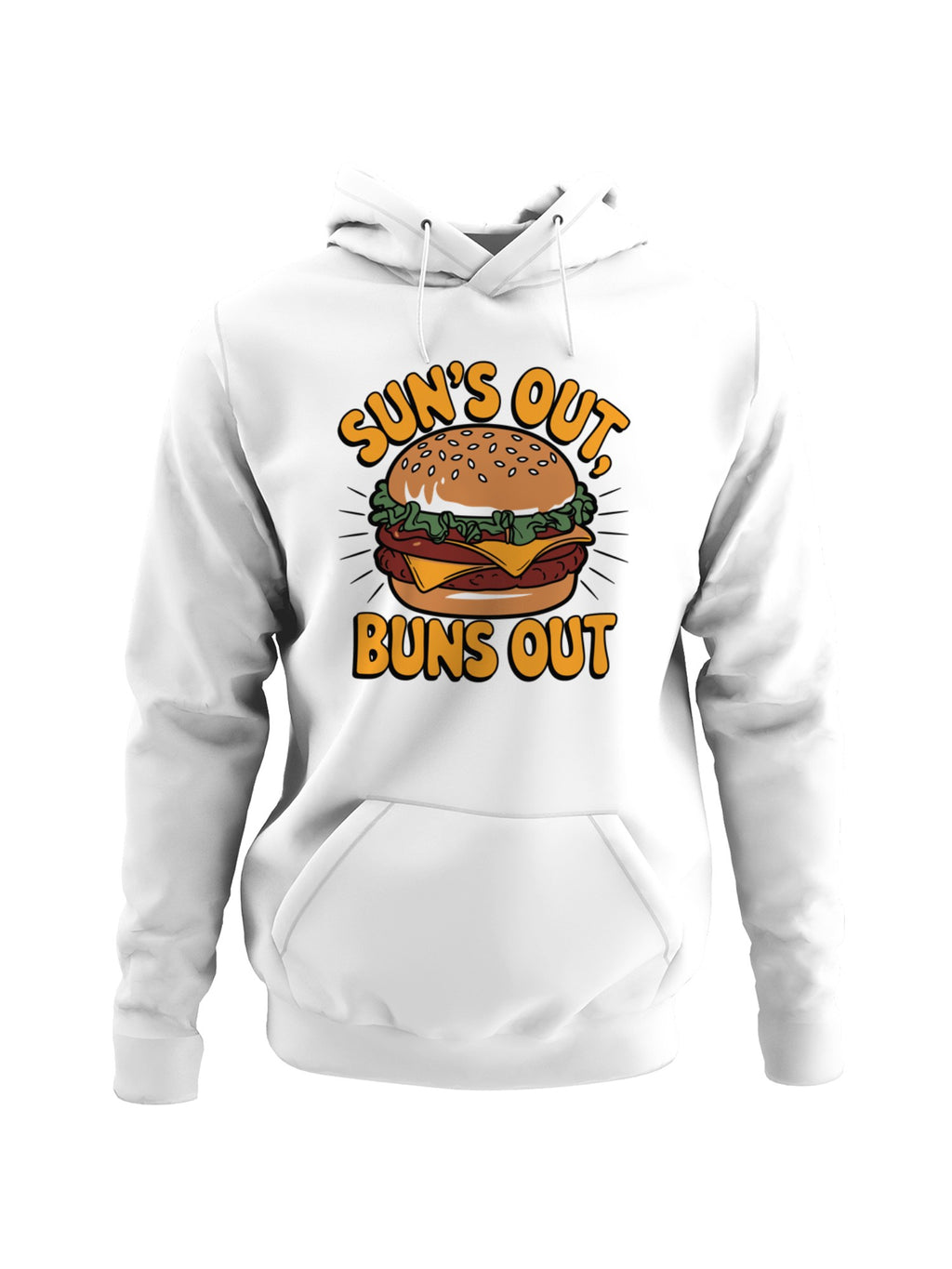 Sun's Out, Buns Out Burger Fun Women's Hoodie