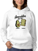 Avocuddles for All: Cute Avocado Women's Hoodie
