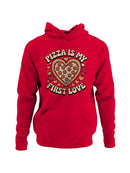 Heart-Shaped Pizza Love Men's Hoodie
