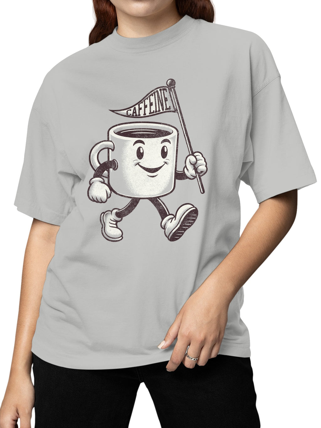 Energetic Caffeine Cup Character Women's T-shirt