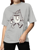Energetic Caffeine Cup Character Women's T-shirt
