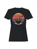 Retro Sunset Ramen Bowl Art Women's T-shirt