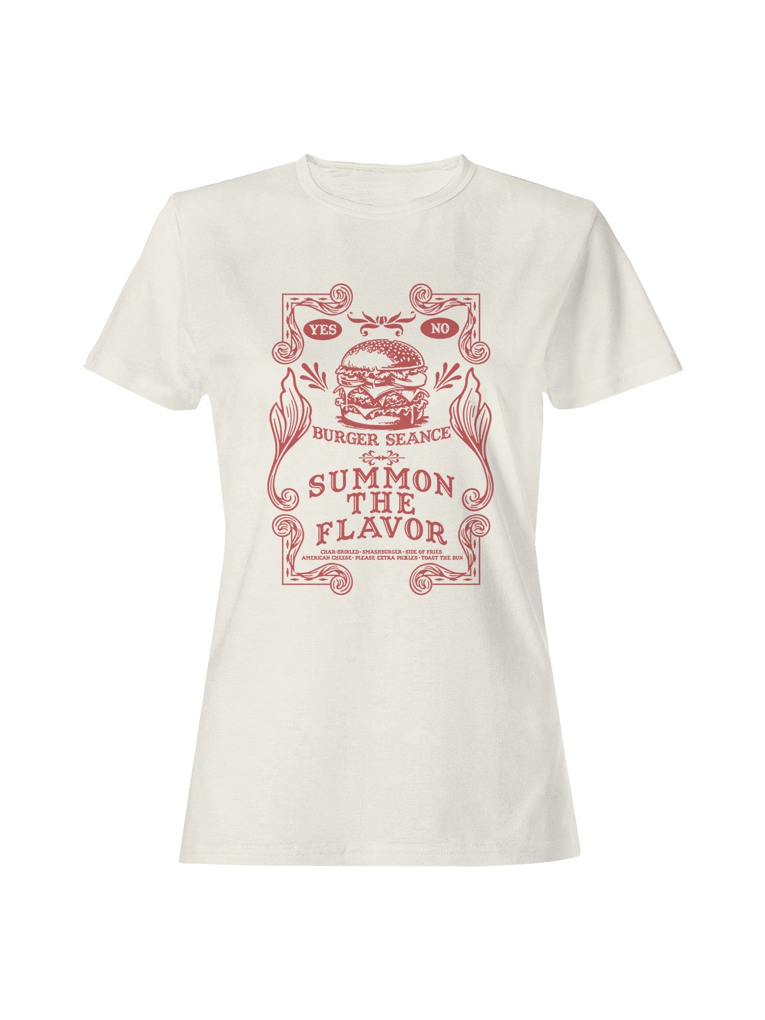 Burger Seance: Summon Flavor Magic Women's T-shirt